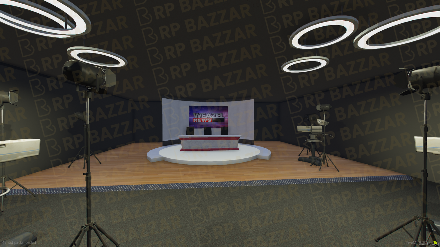 Modern Weazel News FiveM MLO — GTA RP Interior — ESX QB QBOX — RPBazzar