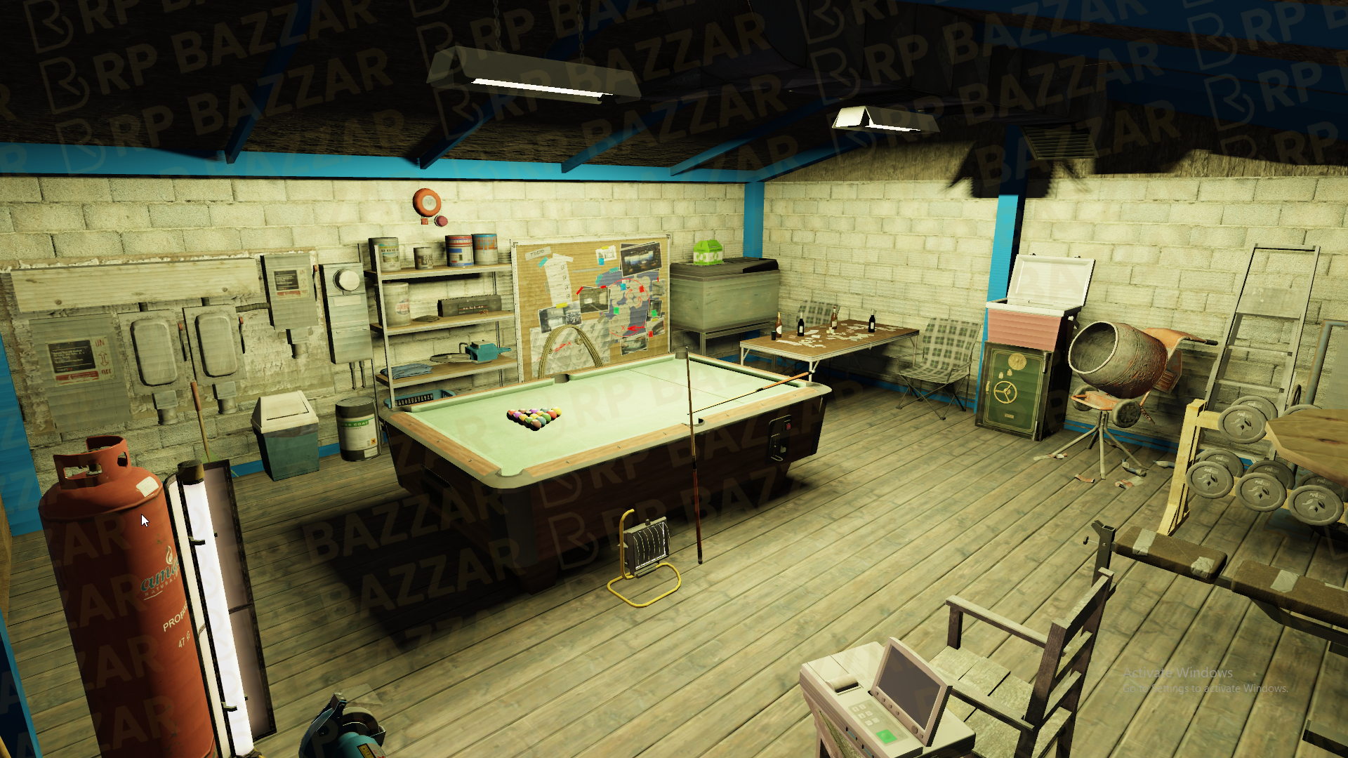 Rough Gang Garage FiveM MLO — GTA RP Interior — ESX QB QBOX — RPBazzar