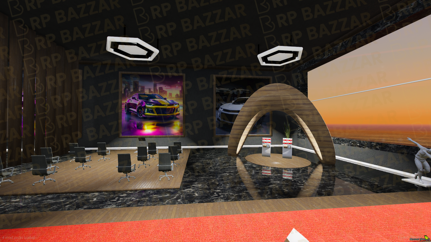 Velocity Vehicle Shop FiveM MLO — GTA RP Interior — ESX QB QBOX — RPBazzar