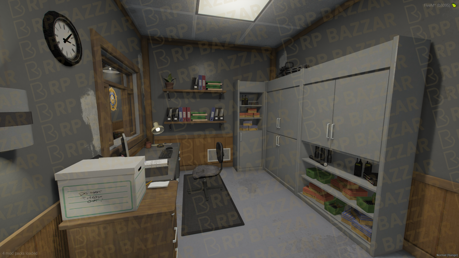Highway Police Station FiveM MLO — GTA RP Interior — ESX QB QBOX — RPBazzar