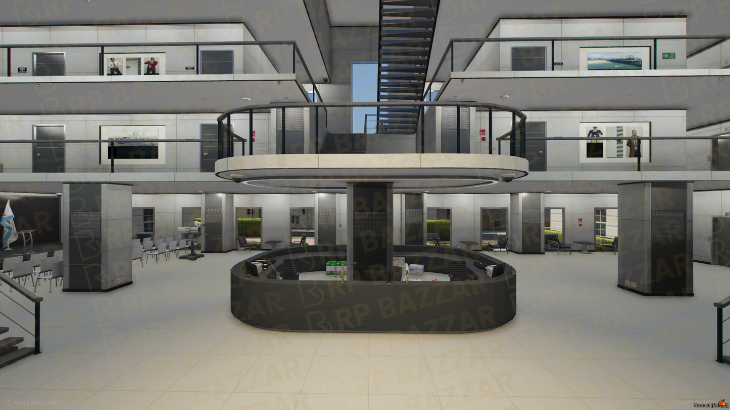 Grand CityHall FiveM MLO — GTA RP Interior — ESX QB QBOX — RPBazzar