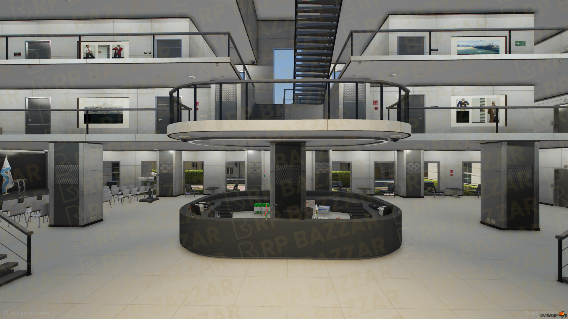Grand CityHall FiveM MLO — GTA RP Interior — ESX QB QBOX — RPBazzar