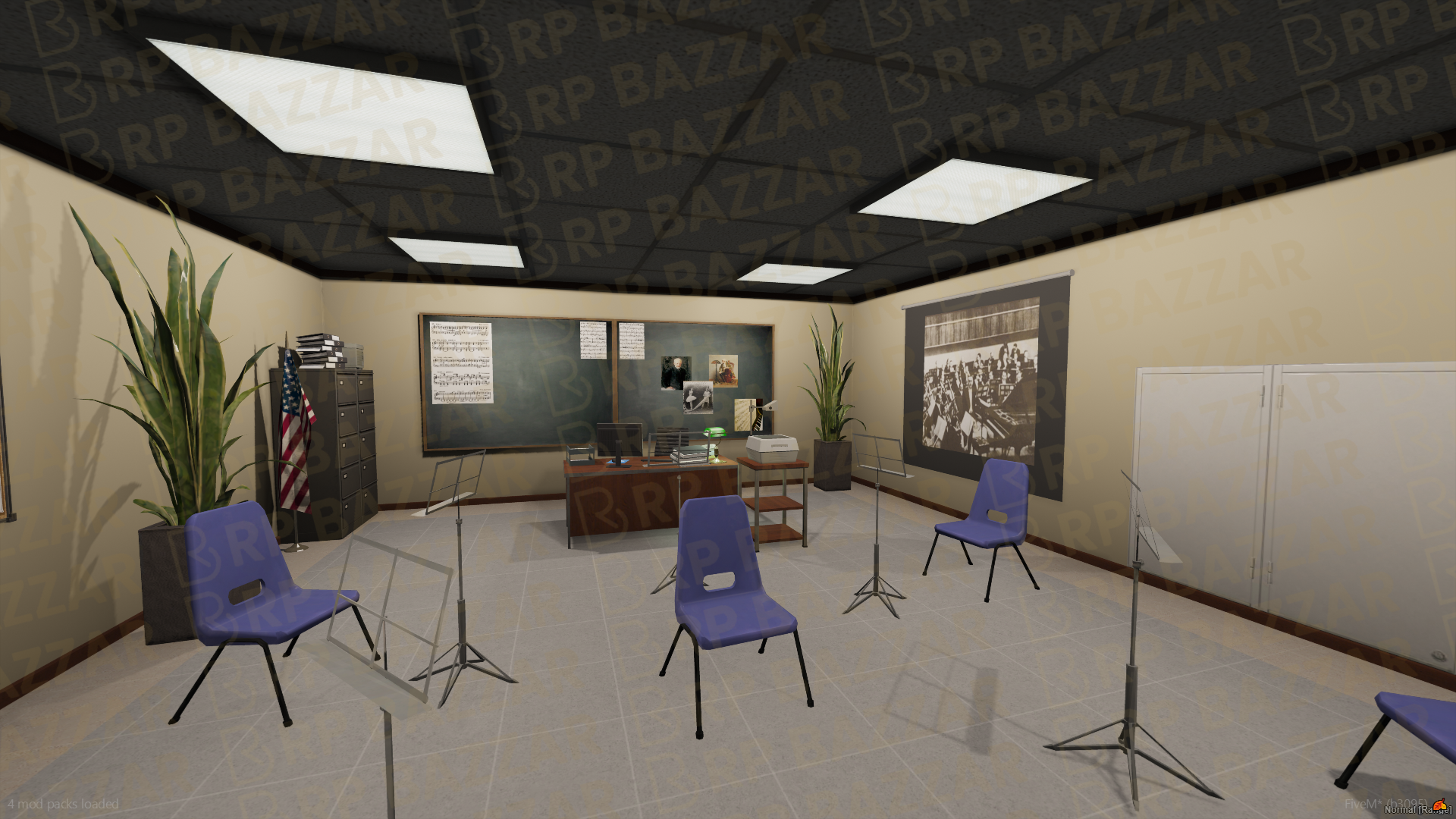 Modern School & University FiveM MLO — GTA RP Interior — ESX QB QBOX — RPBazzar