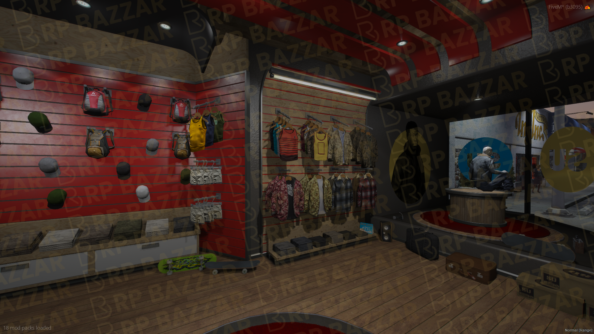 Trendy Clothing Store FiveM MLO — GTA RP Interior — ESX QB QBOX — RPBazzar