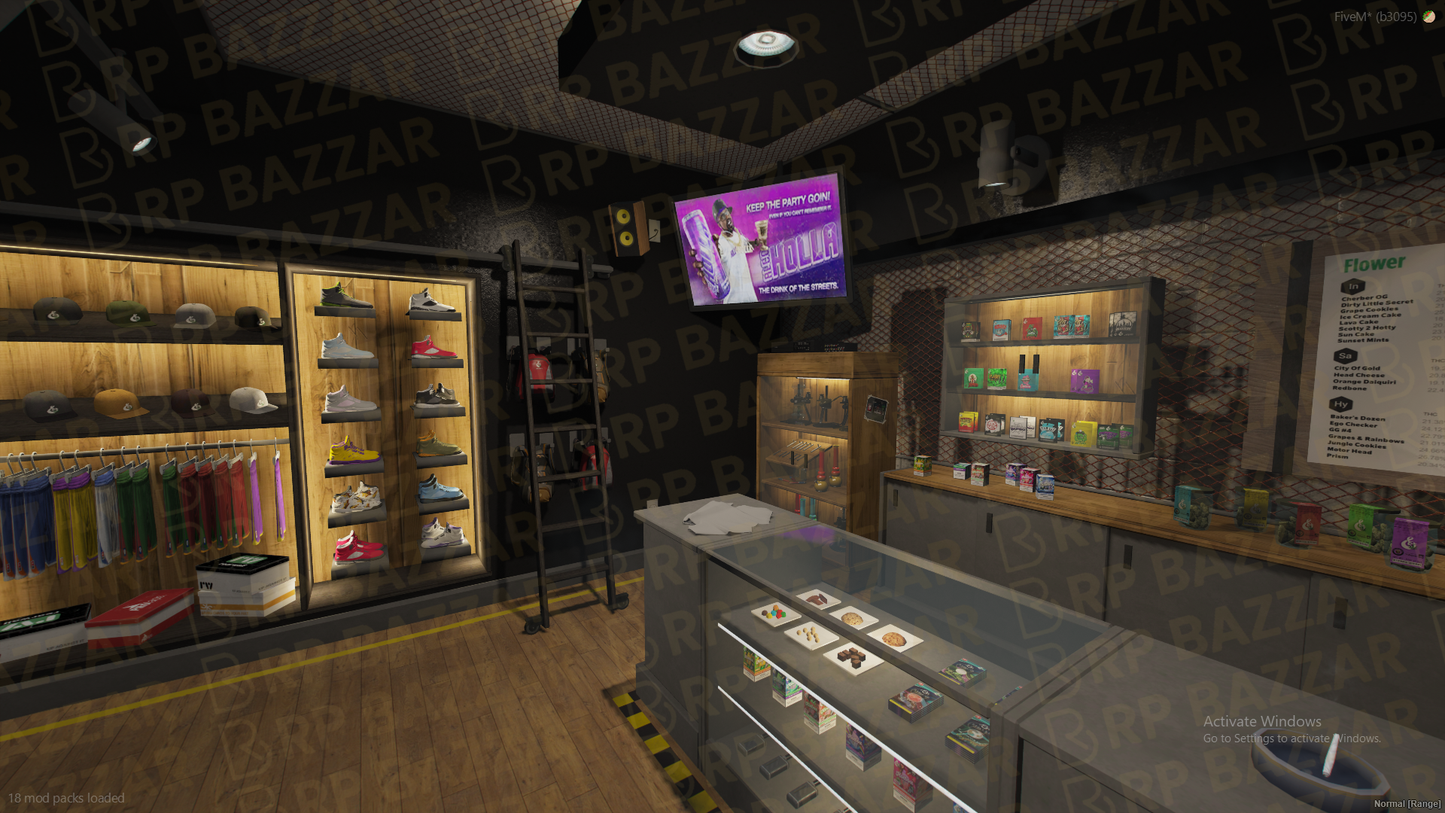 Underground Weed Store FiveM MLO — GTA RP Interior — ESX QB QBOX — RPBazzar
