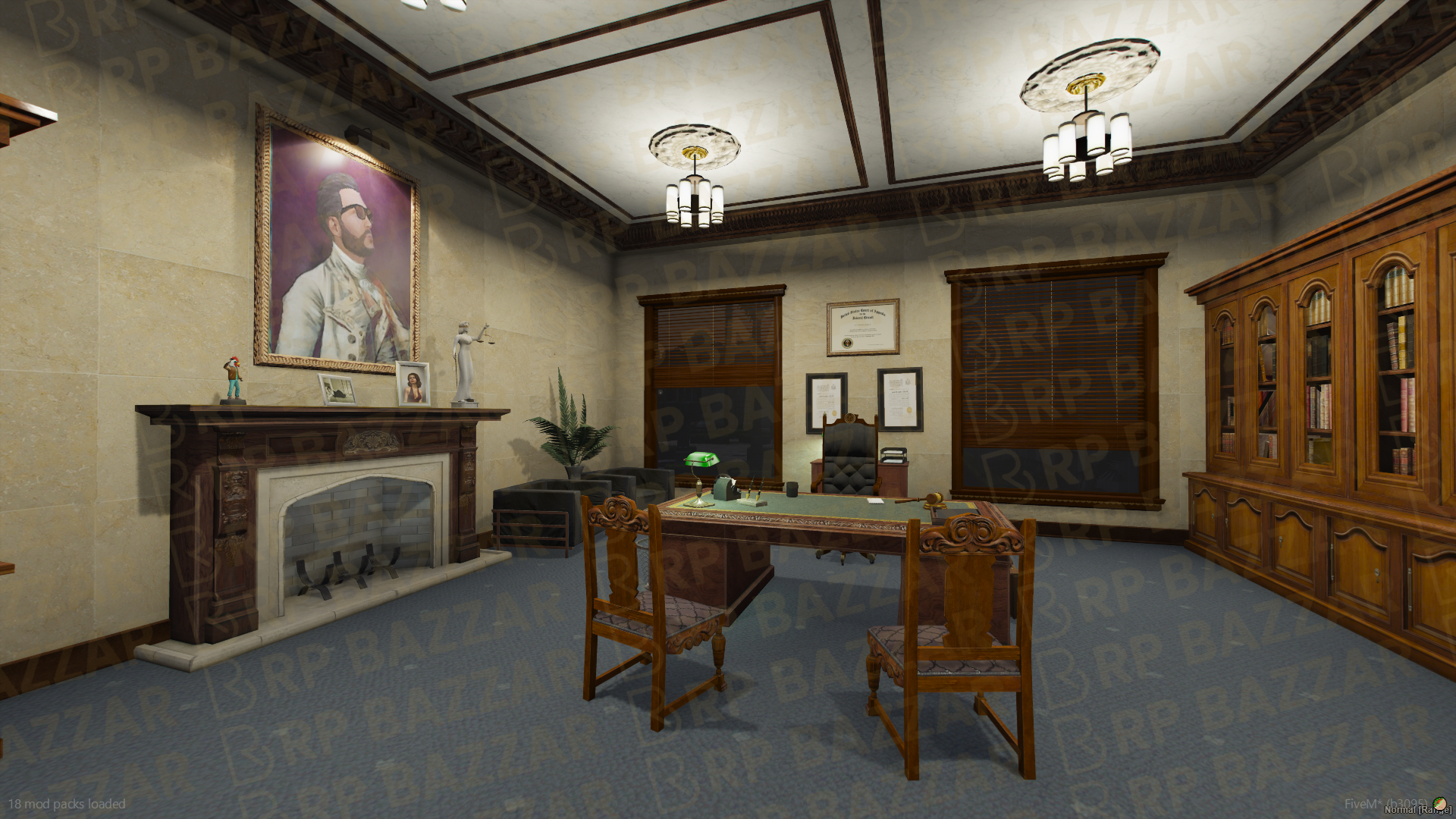 Classic City Hall FiveM MLO — GTA RP Interior — ESX QB QBOX — RPBazzar