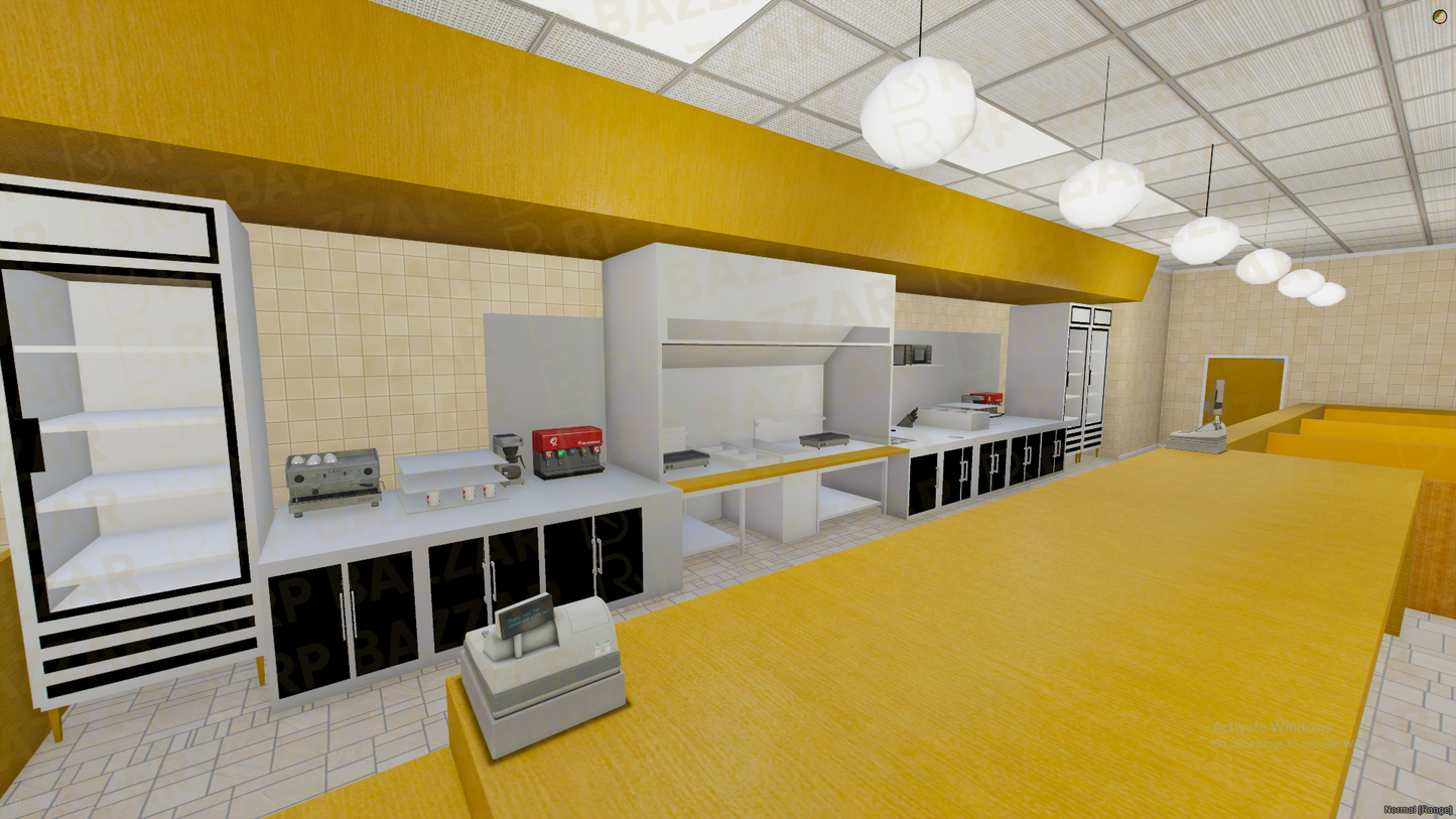 Luxury Food Hall FiveM MLO — GTA RP Interior — ESX QB QBOX — RPBazzar