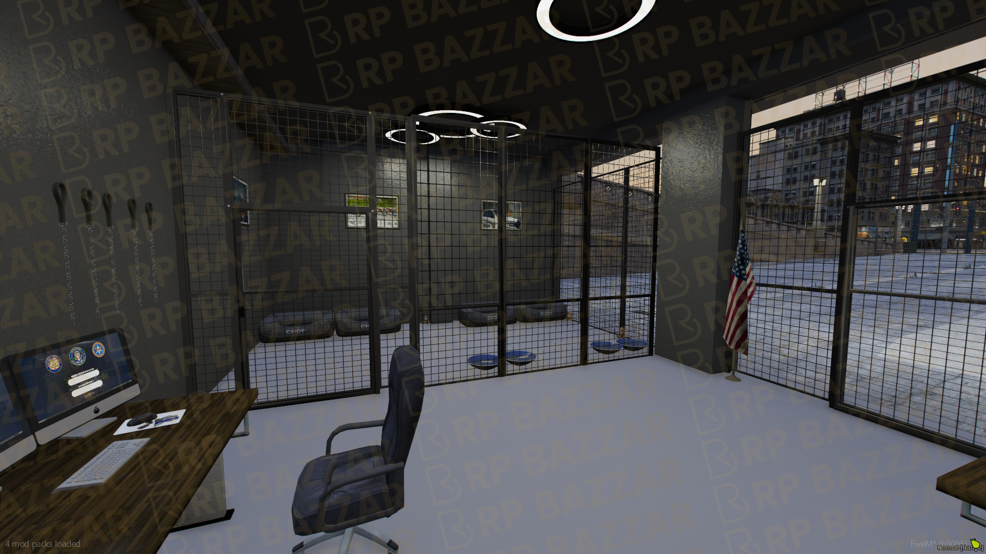 Riot Police Station FiveM MLO — GTA RP Interior — ESX QB QBOX — RPBazzar
