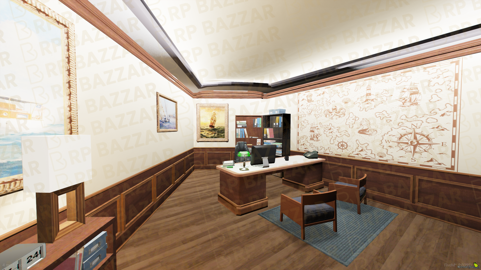 Vintage Vehicle Shop FiveM MLO — GTA RP Interior — ESX QB QBOX — RPBazzar