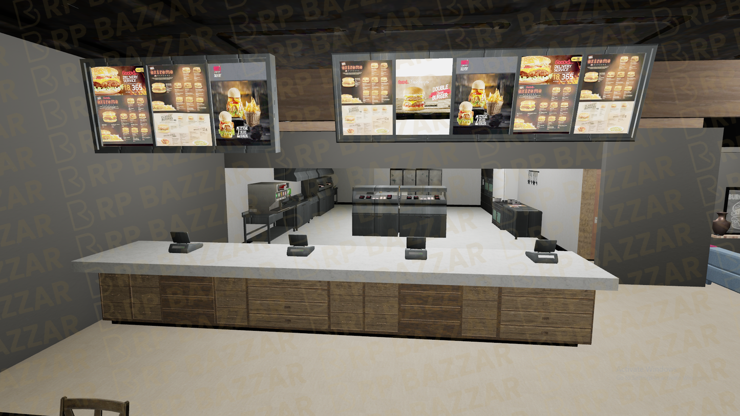 Custom Eatery FiveM MLO — GTA RP Interior — ESX QB QBOX — RPBazzar