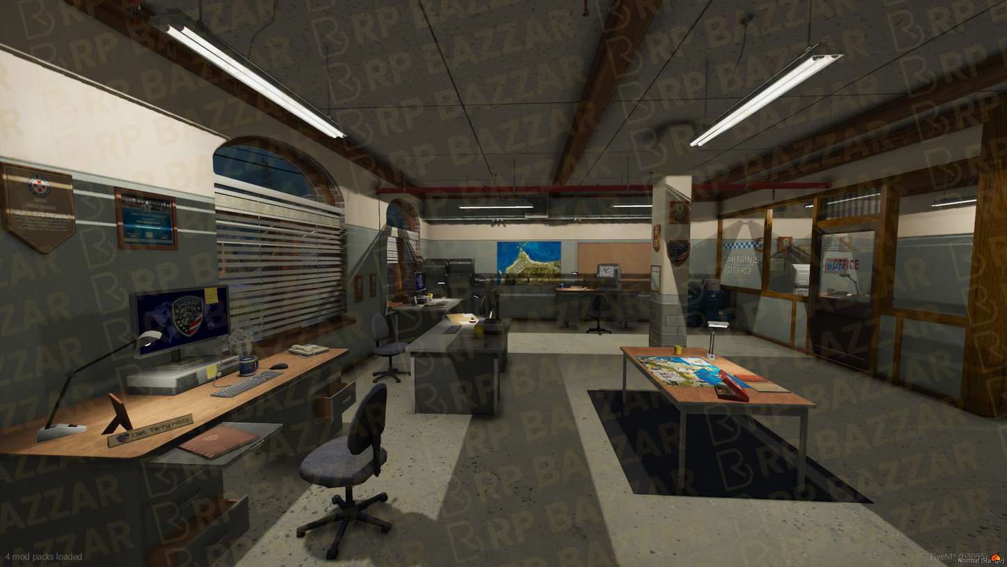 Harbor Police Station FiveM MLO — GTA RP Interior — ESX QB QBOX — RPBazzar