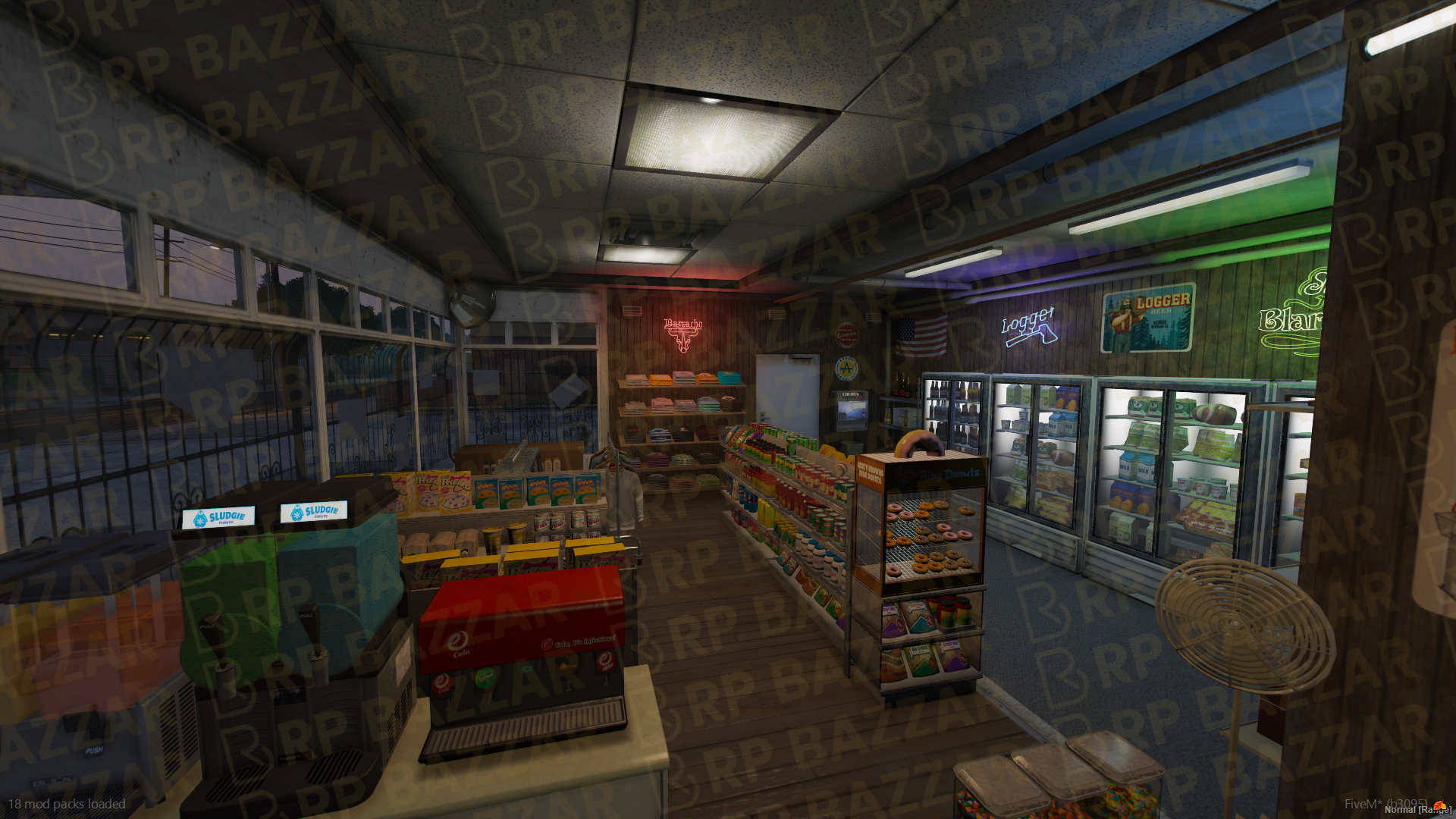 Express Gas Station FiveM MLO — GTA RP Interior — ESX QB QBOX — RPBazzar