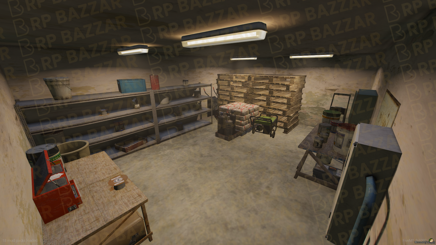Backroom Drug Lab FiveM MLO — GTA RP Interior — ESX QB QBOX — RPBazzar