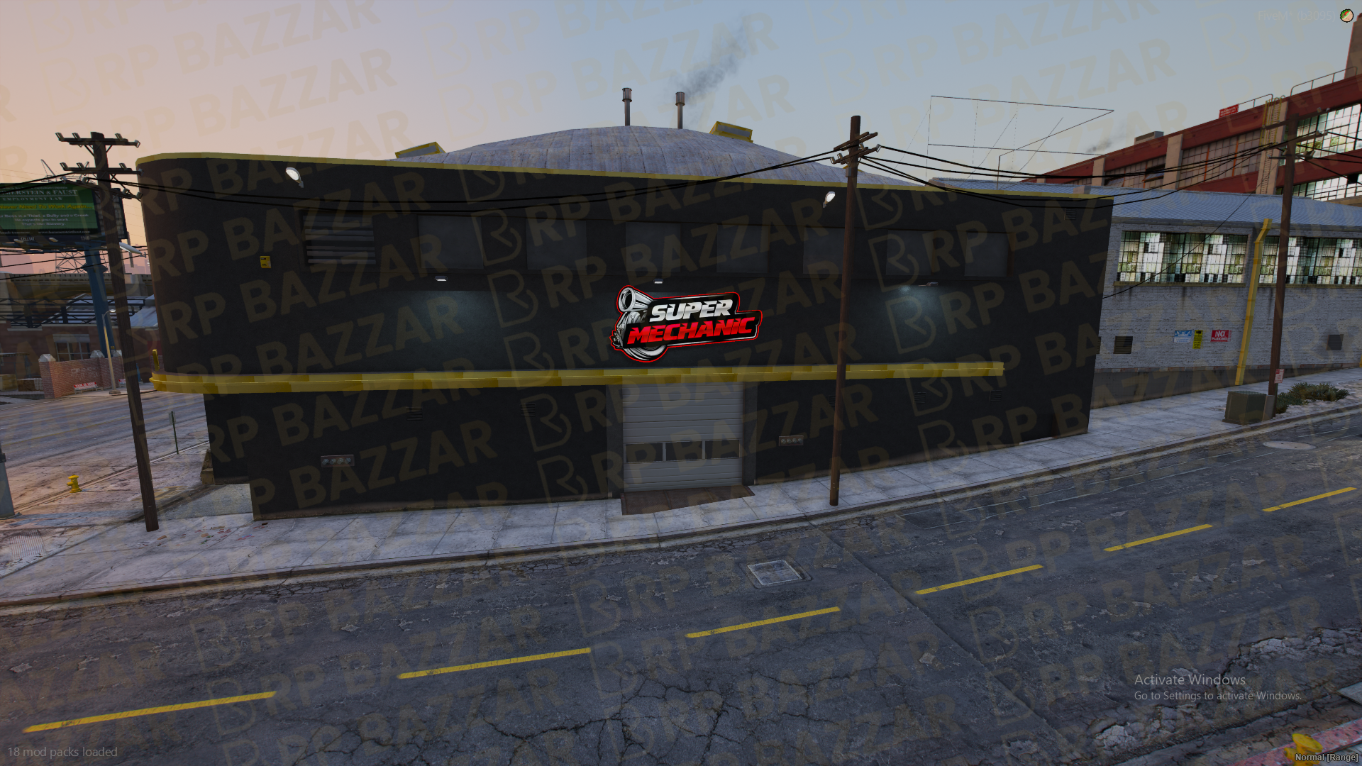 Grand Mechanic Shop FiveM MLO — GTA RP Interior — ESX QB QBOX — RPBazzar