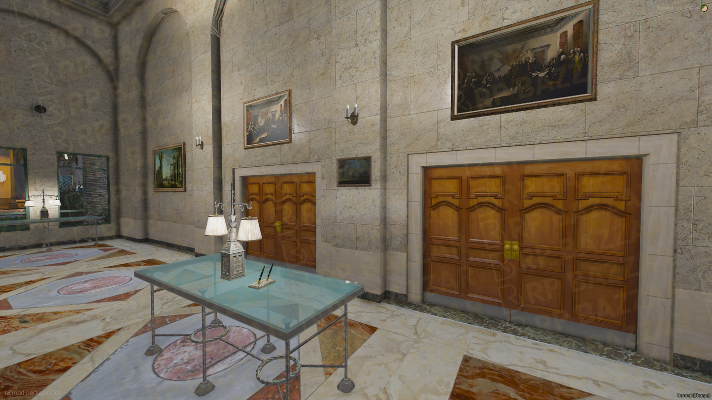 Grand City Hall FiveM MLO — GTA RP Interior — ESX QB QBOX — RPBazzar