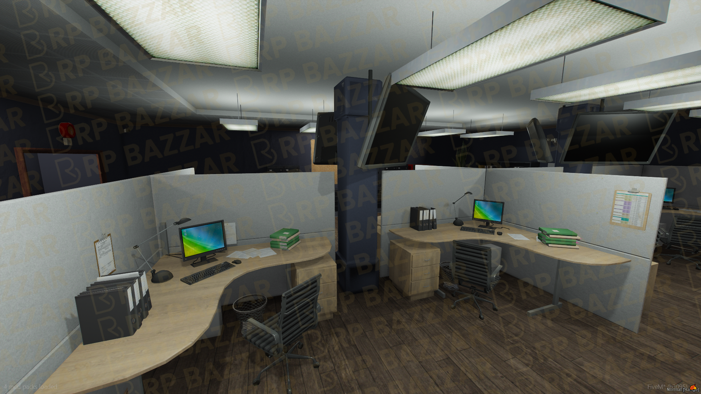 Patrol Police Station FiveM MLO — GTA RP Interior — ESX QB QBOX — RPBazzar