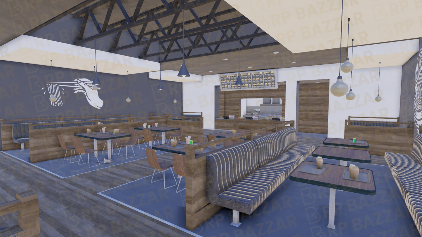 Luxury Bistro FiveM MLO — GTA RP Interior — ESX QB QBOX — RPBazzar
