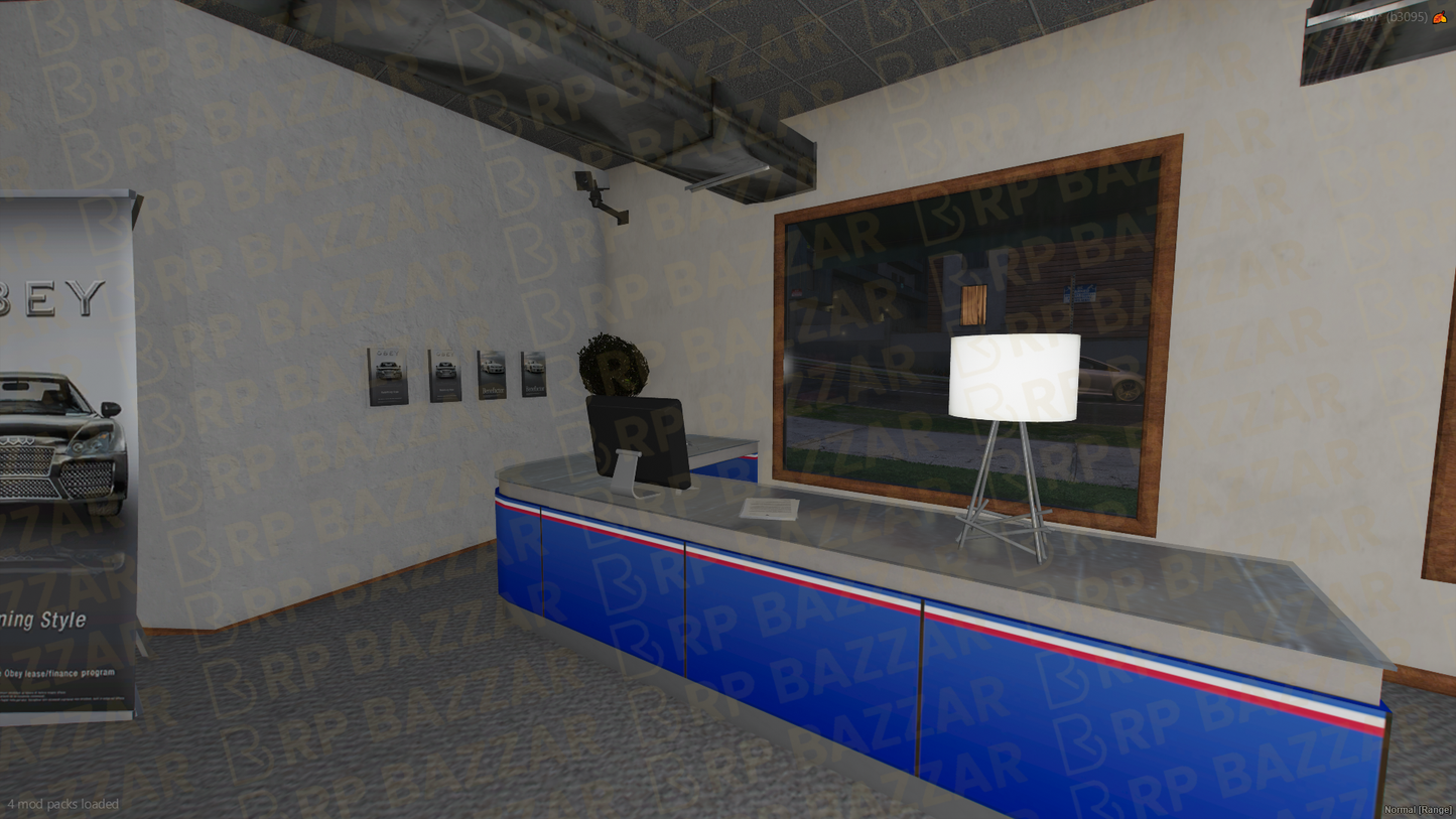 Sleek Vehicle Shop FiveM MLO — GTA RP Interior — ESX QB QBOX — RPBazzar