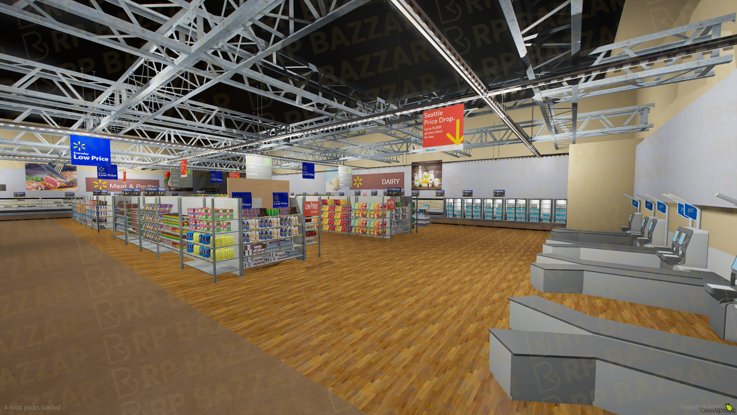 Premium Shopping Mall FiveM MLO — GTA RP Interior — ESX QB QBOX — RPBazzar