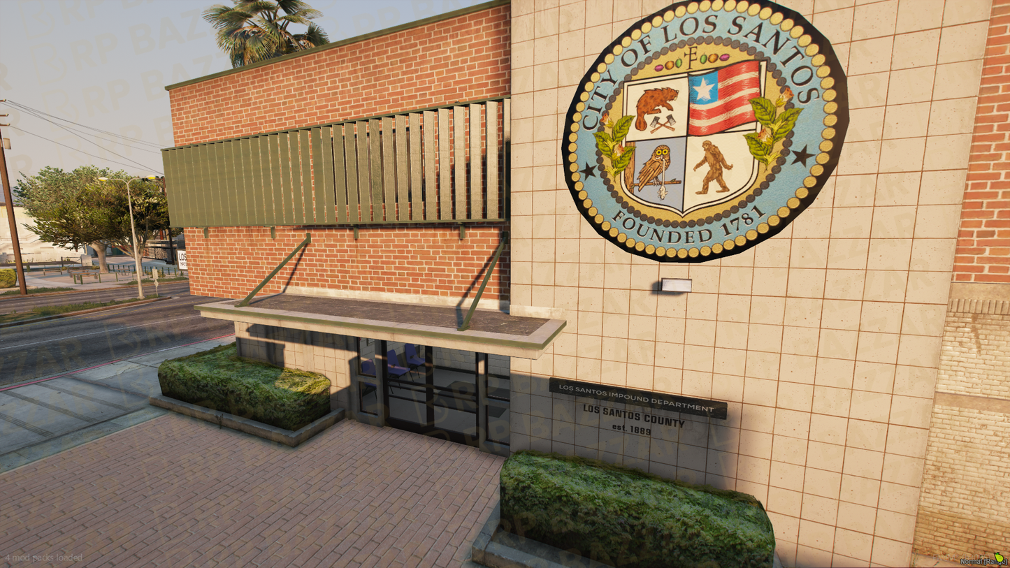 Central Impound Lot FiveM MLO — GTA RP Interior — ESX QB QBOX — RPBazzar