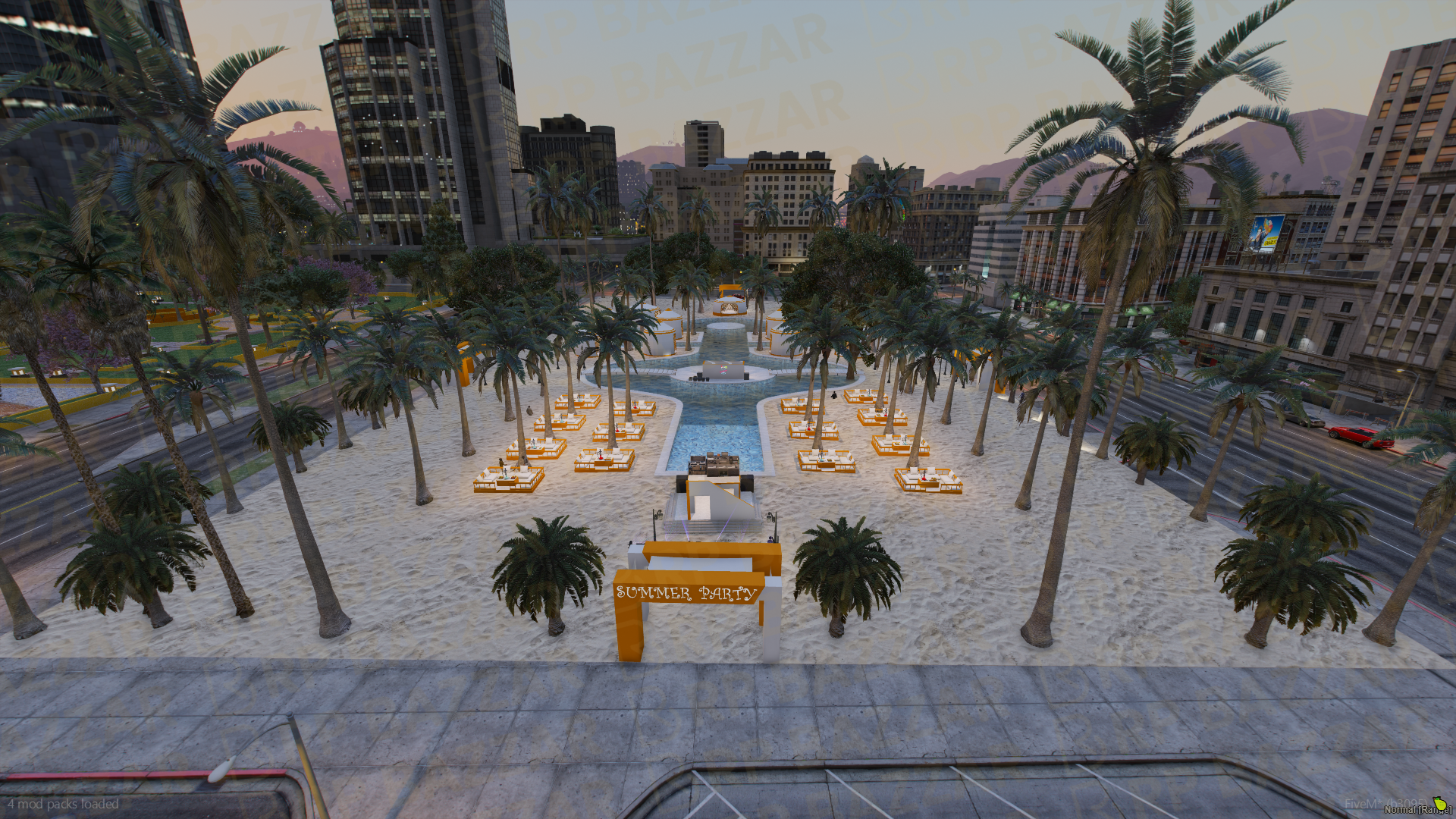 Vintage Legion Square FiveM MLO — GTA RP Interior — ESX QB QBOX — RPBazzar