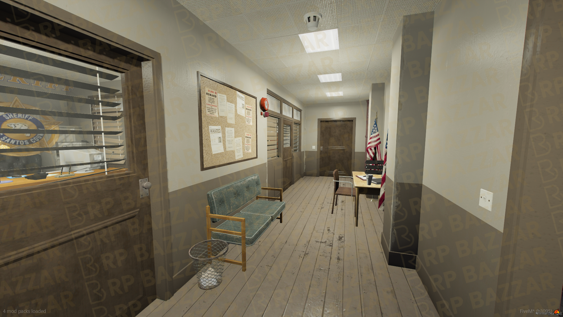 Precinct Police Station FiveM MLO — GTA RP Interior — ESX QB QBOX — RPBazzar