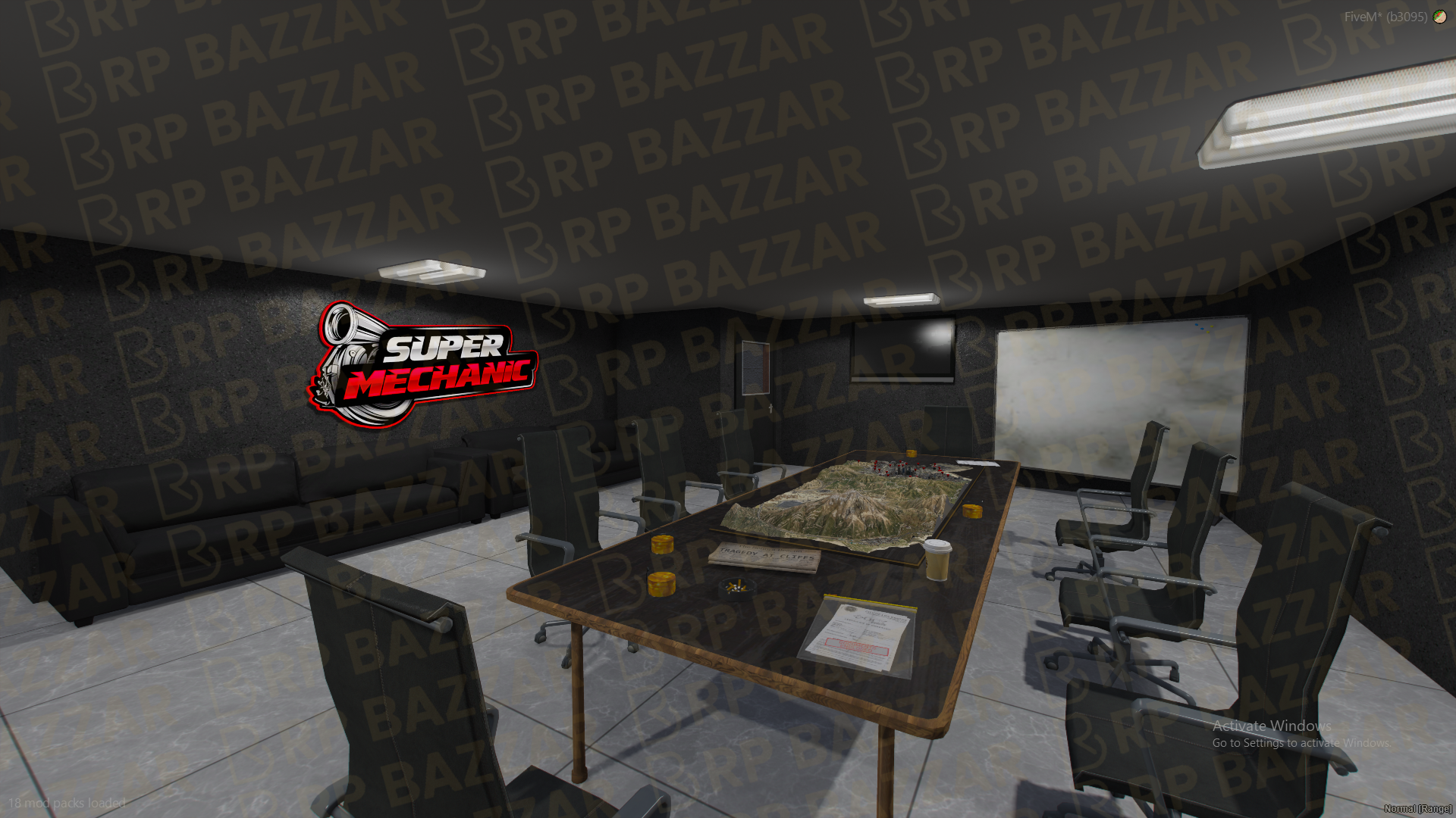 Grand Mechanic Shop FiveM MLO — GTA RP Interior — ESX QB QBOX — RPBazzar