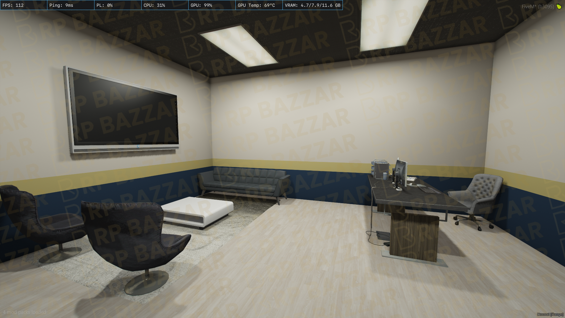 Spacious Office FiveM MLO — GTA RP Interior — ESX QB QBOX — RPBazzar