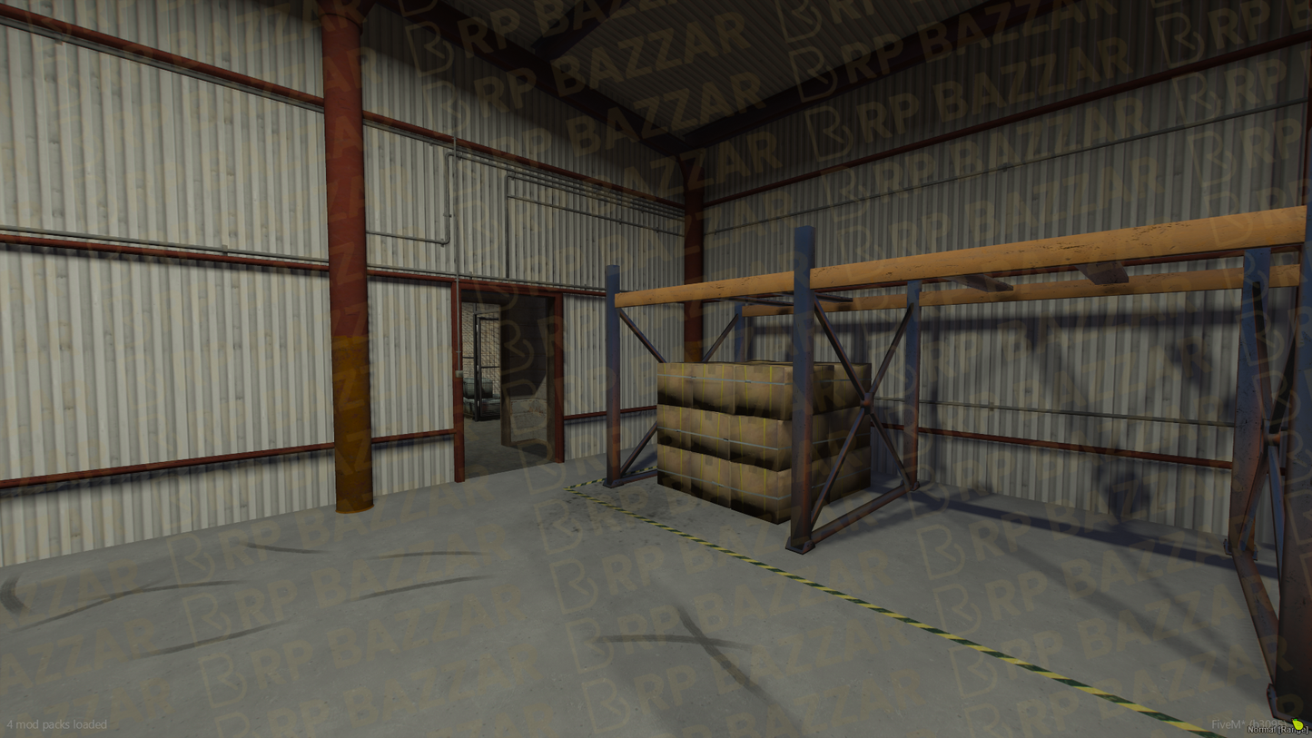 Remote Storage Room & Warehouse FiveM MLO — GTA RP Interior — ESX QB QBOX — RPBazzar