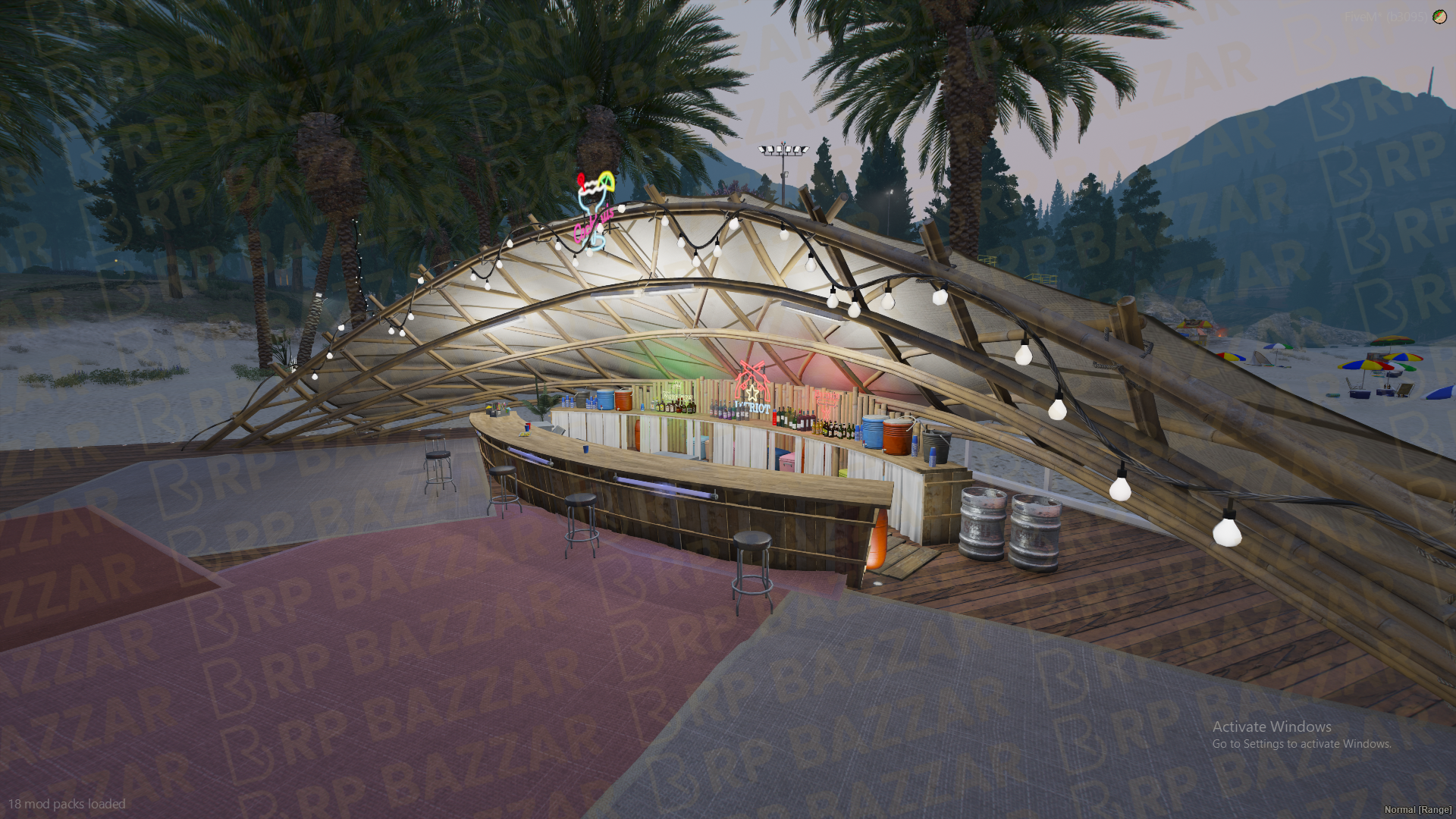 Tropical Beach Sided Area FiveM MLO — GTA RP Interior — ESX QB QBOX — RPBazzar