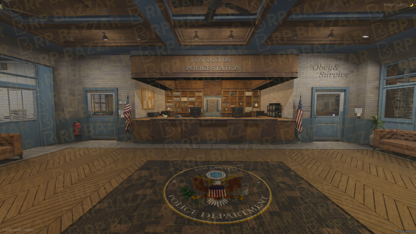 Command Police Station FiveM MLO — GTA RP Interior — ESX QB QBOX — RPBazzar