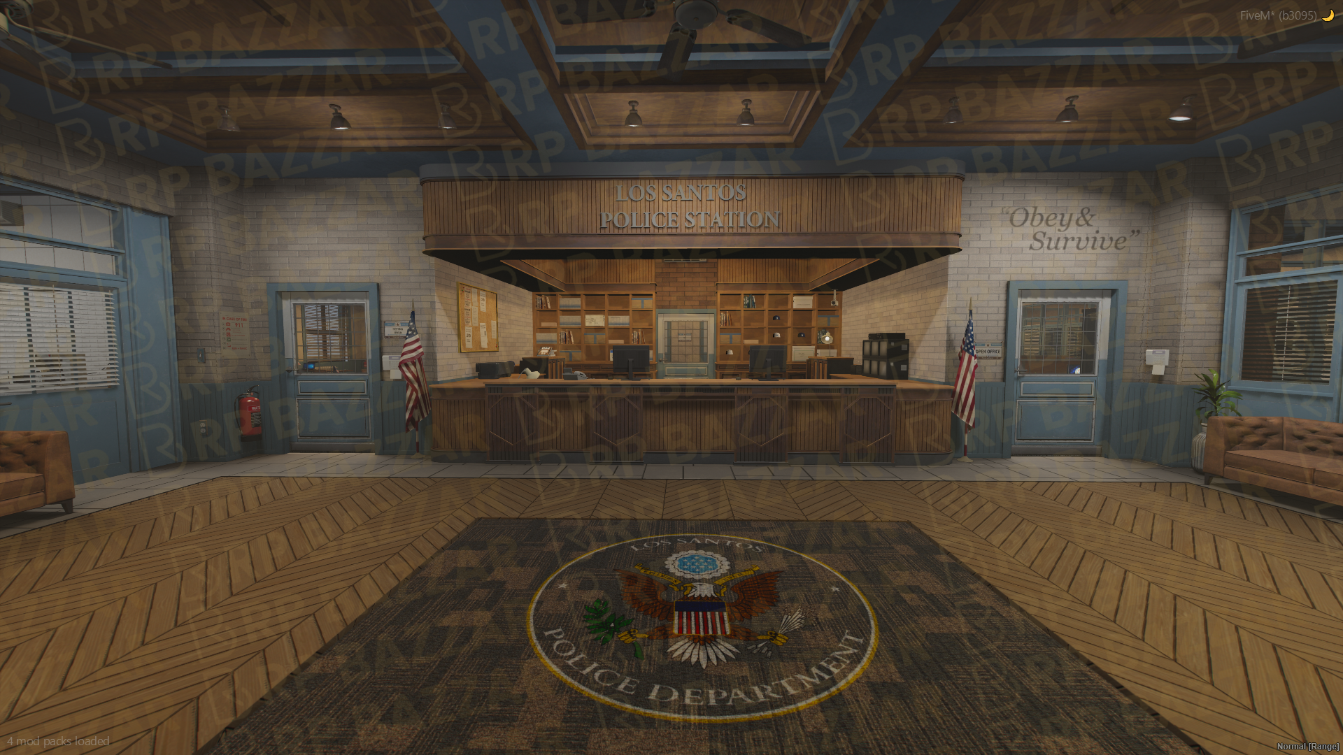 Command Police Station FiveM MLO — GTA RP Interior — ESX QB QBOX — RPBazzar