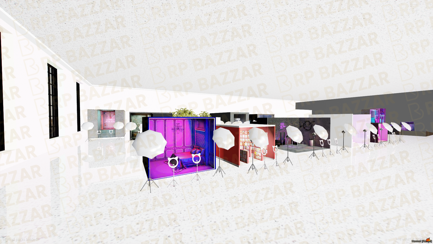 Glam Photoshoot Studio FiveM MLO — GTA RP Interior — ESX QB QBOX — RPBazzar