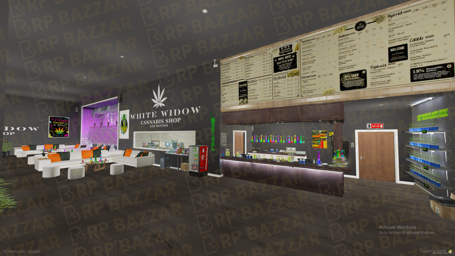 Neon Weed Store FiveM MLO — GTA RP Interior — ESX QB QBOX — RPBazzar