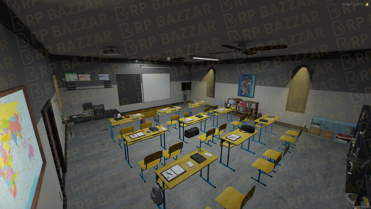 Historic School & University FiveM MLO — GTA RP Interior — ESX QB QBOX — RPBazzar
