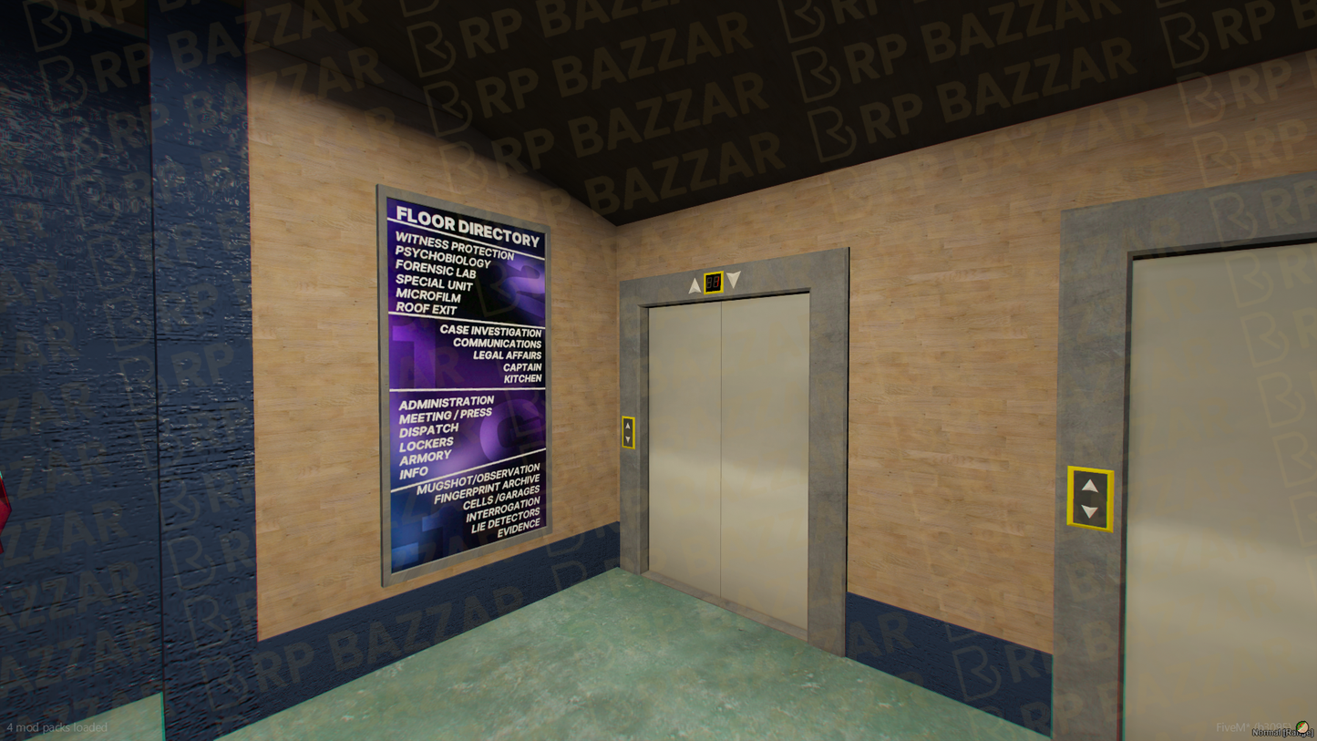 Federal Police Station FiveM MLO — GTA RP Interior — ESX QB QBOX — RPBazzar