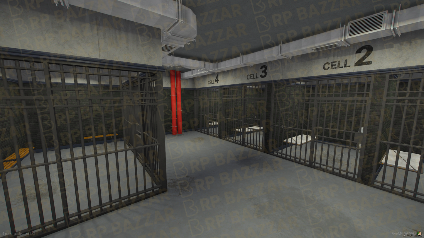 Sheriff Police Station FiveM MLO — GTA RP Interior — ESX QB QBOX — RPBazzar