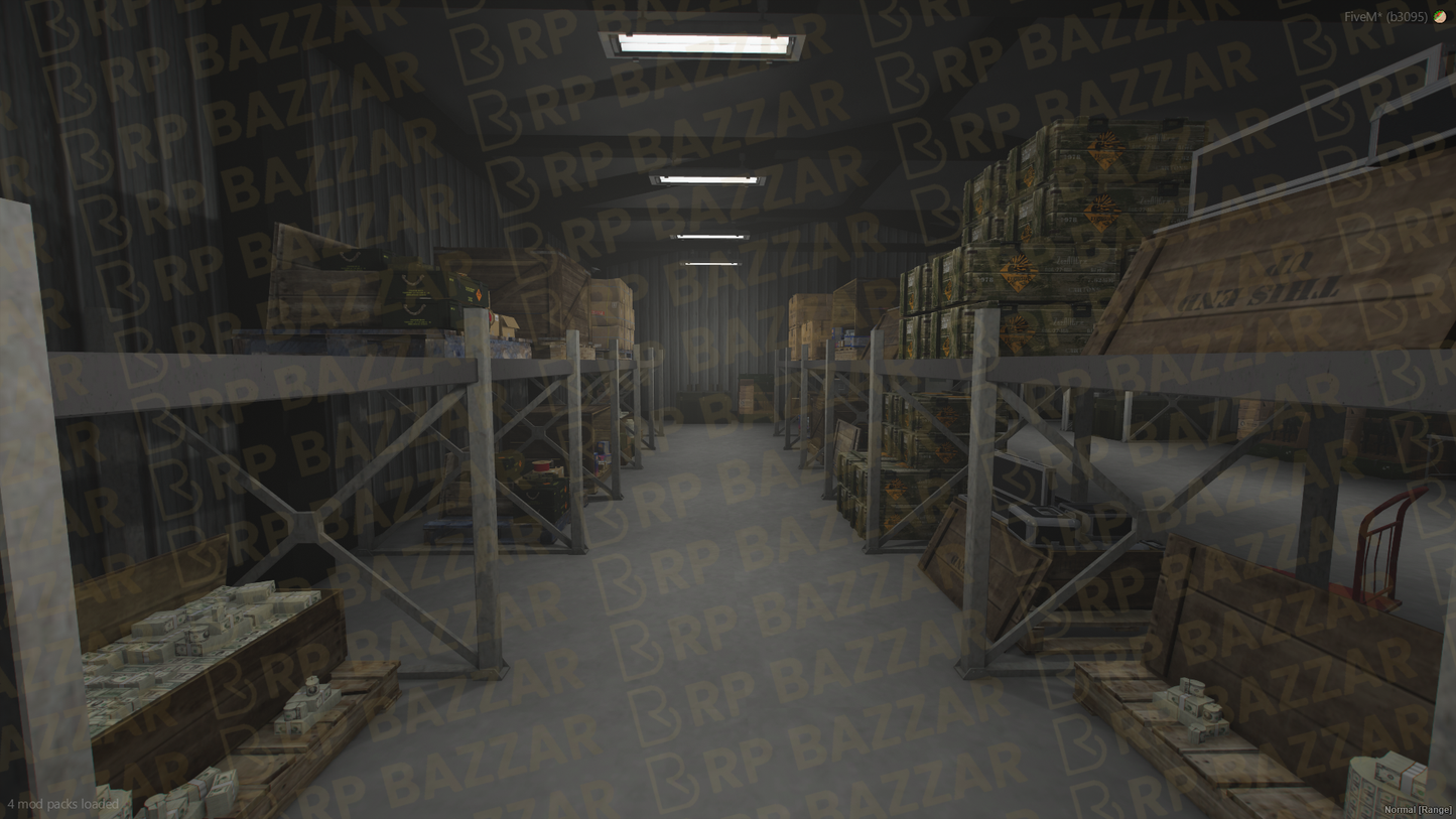 Industrial Storage Room & Warehouse FiveM MLO — GTA RP Interior — ESX QB QBOX — RPBazzar