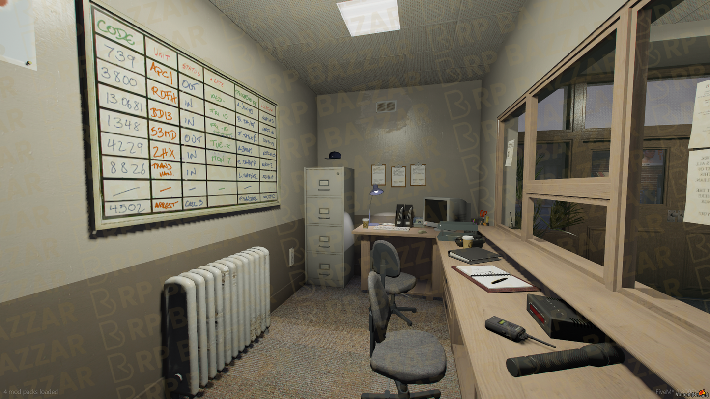 Precinct Police Station FiveM MLO — GTA RP Interior — ESX QB QBOX — RPBazzar