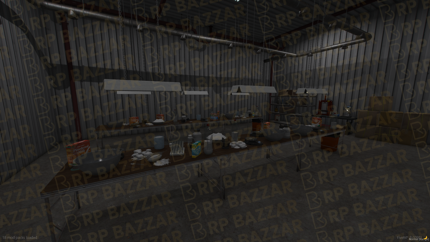 Deep Drug Lab FiveM MLO — GTA RP Interior — ESX QB QBOX — RPBazzar