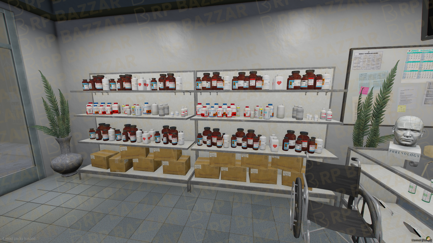 Modern Pharmacy FiveM MLO — GTA RP Interior — ESX QB QBOX — RPBazzar