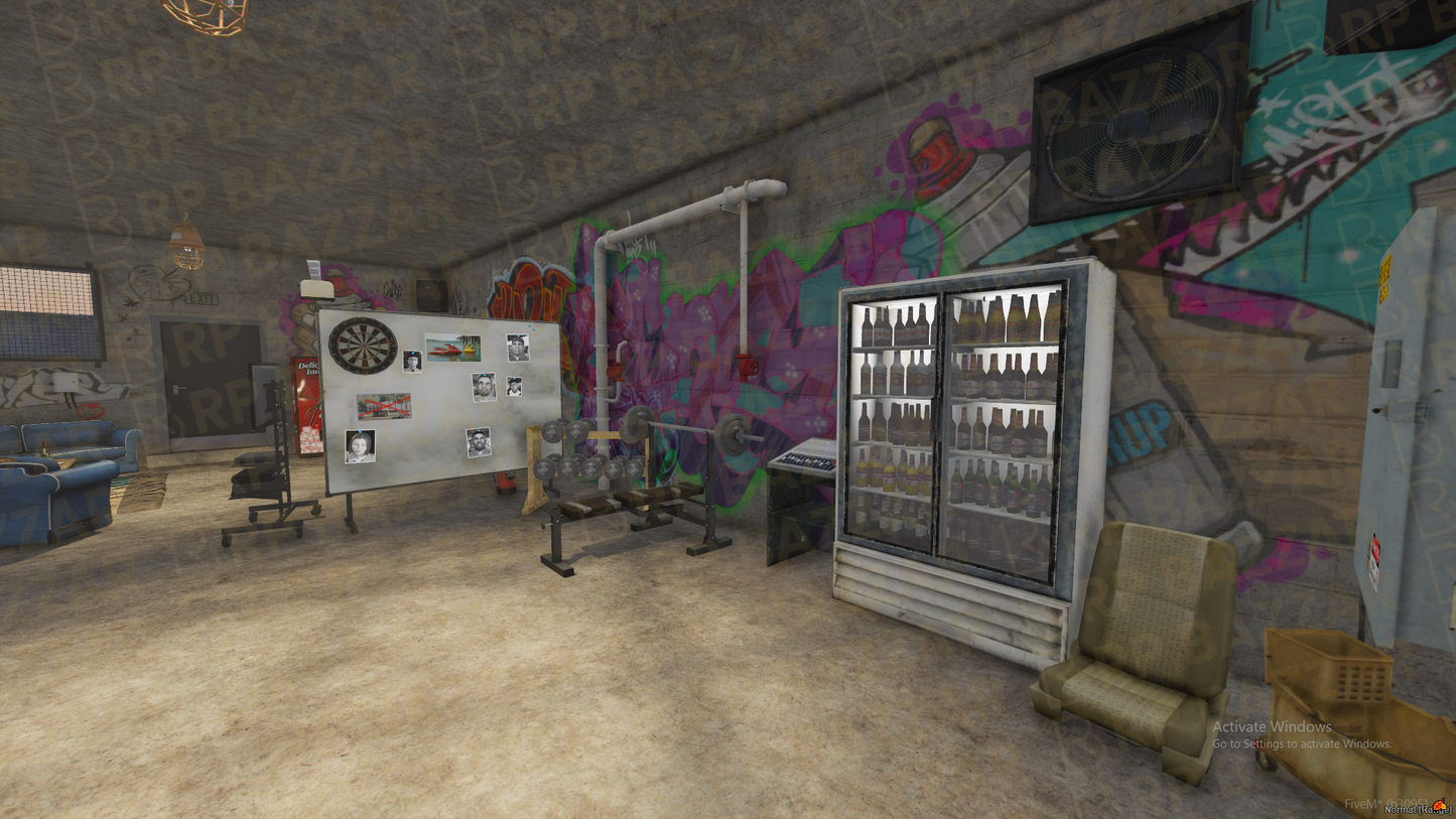 Custom Gang Stash House FiveM MLO — GTA RP Interior — ESX QB QBOX — RPBazzar