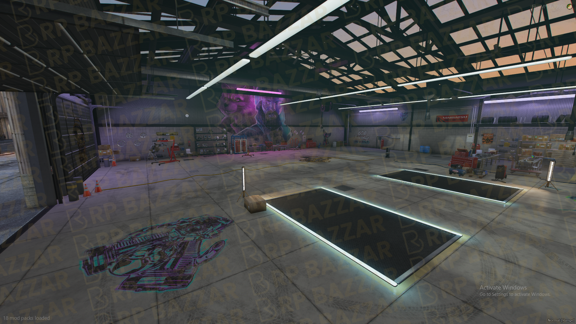 Mega Mechanic Shop FiveM MLO — GTA RP Interior — ESX QB QBOX — RPBazzar