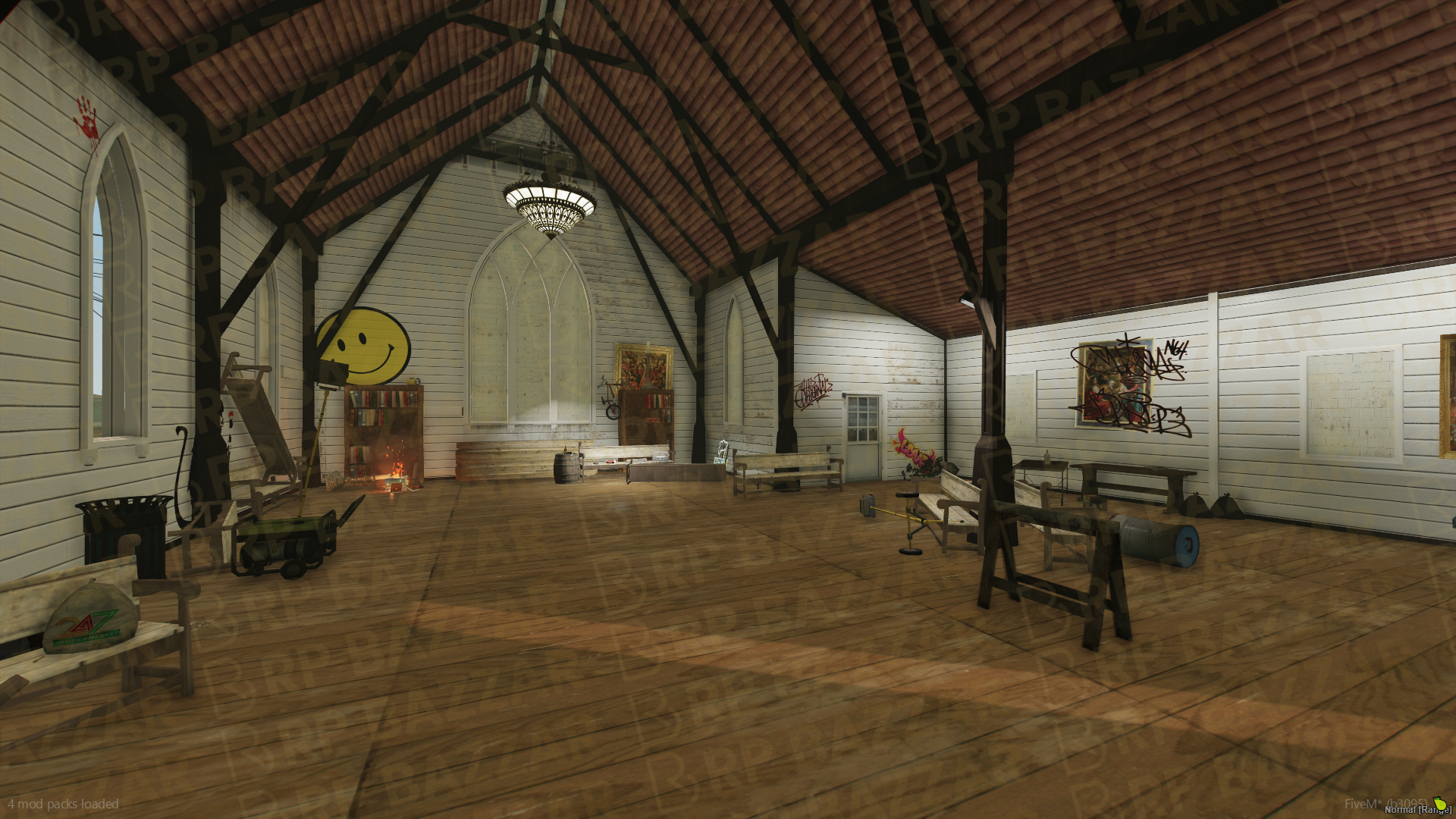 Chapel Church FiveM MLO — GTA RP Interior — ESX QB QBOX — RPBazzar