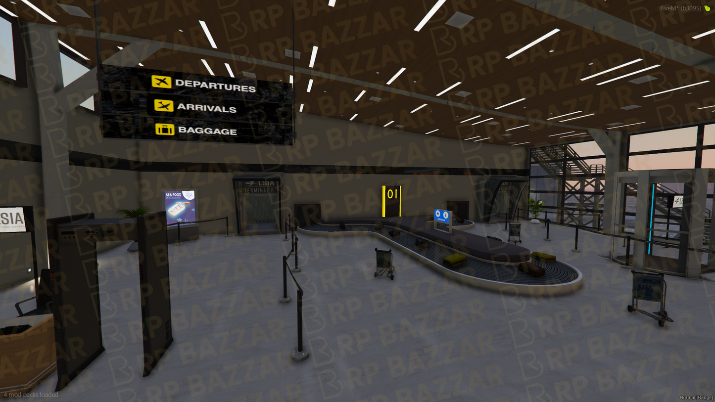 Domestic Airport FiveM MLO — GTA RP Interior — ESX QB QBOX — RPBazzar