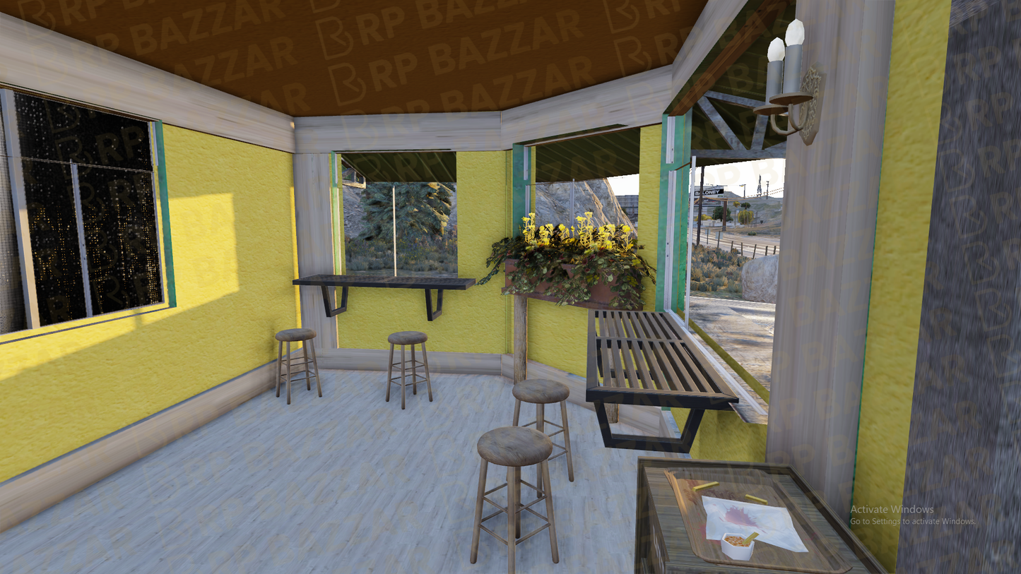 Rooftop Bar & Grill FiveM MLO — GTA RP Interior — ESX QB QBOX — RPBazzar