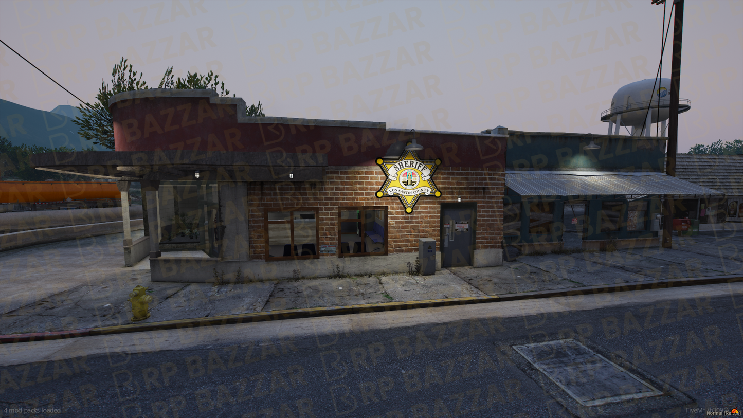 Modern Police Station FiveM MLO — GTA RP Interior — ESX QB QBOX — RPBazzar