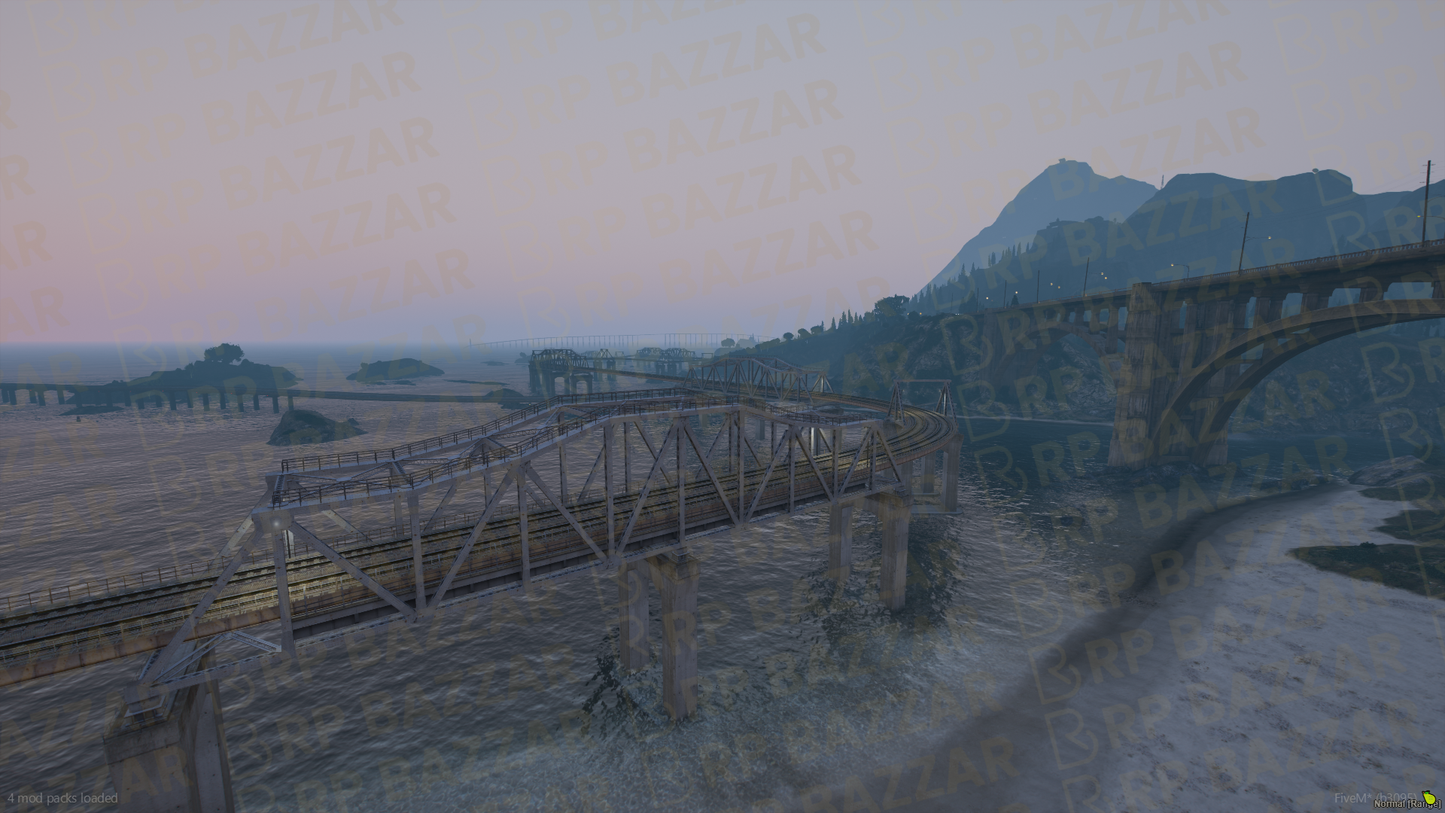 Underground Tunnel & Bridge FiveM MLO — GTA RP Interior — ESX QB QBOX — RPBazzar