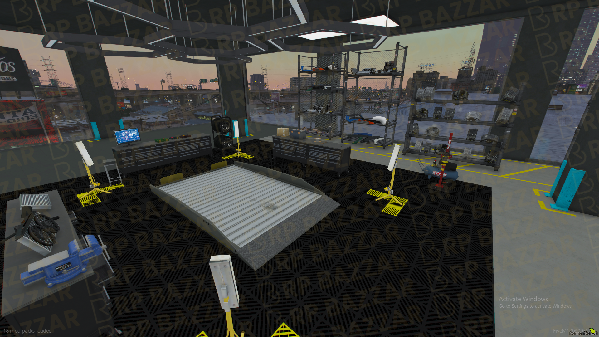 Performance Mechanic Shop FiveM MLO — GTA RP Interior — ESX QB QBOX — RPBazzar
