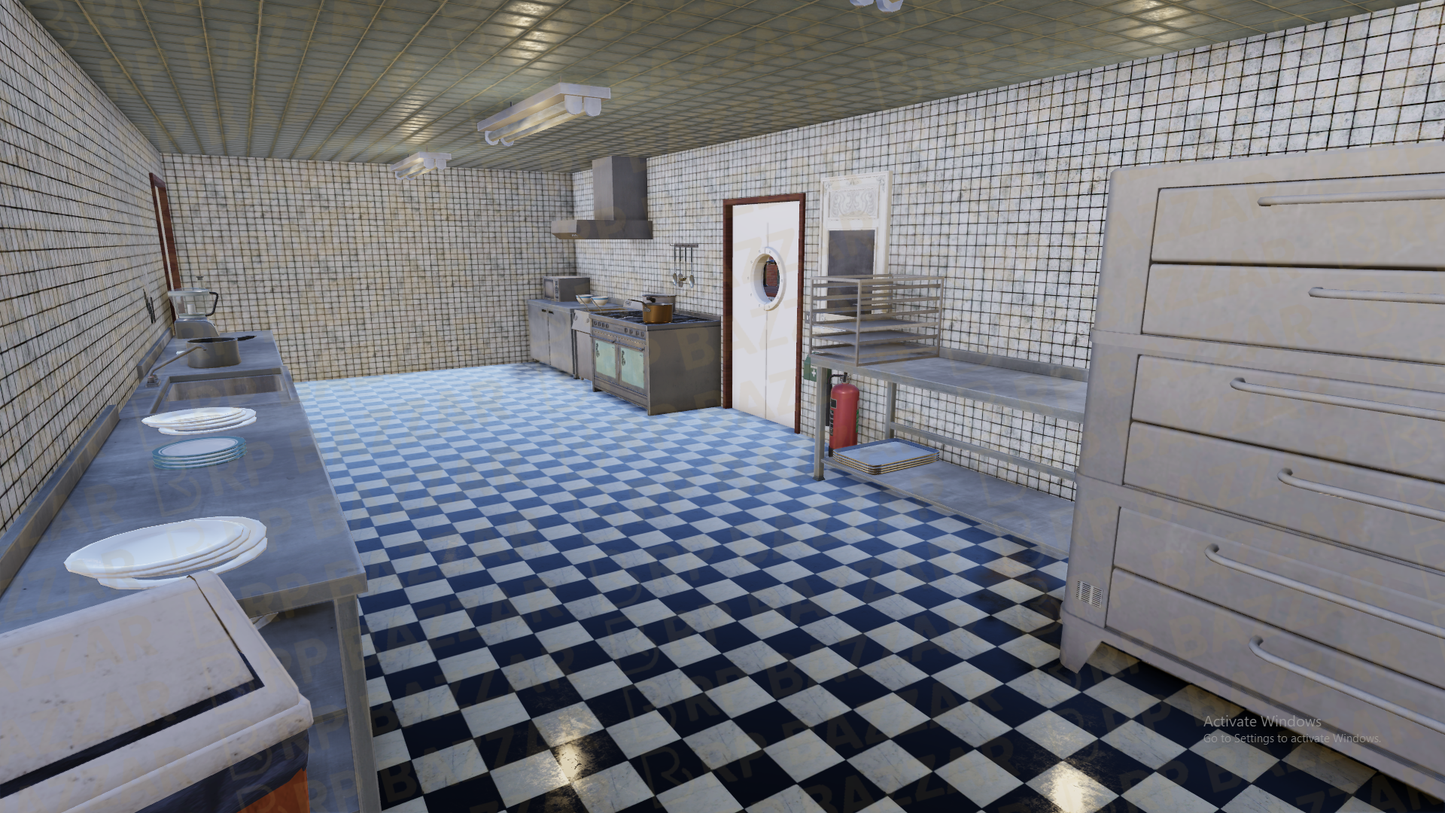 Downtown Diner FiveM MLO — GTA RP Interior — ESX QB QBOX — RPBazzar